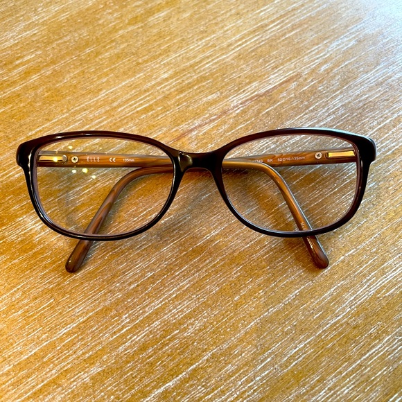 Elle Eyeglasses EL13349 52-16-135 Brown/Taupe - Picture 3 of 9